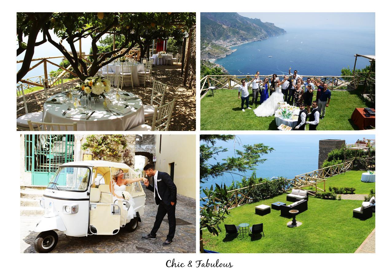 Sea View Villa In Ravello With Lemon Pergola, Gardens And Jacuzzi - Ideal For Elopements מראה חיצוני תמונה