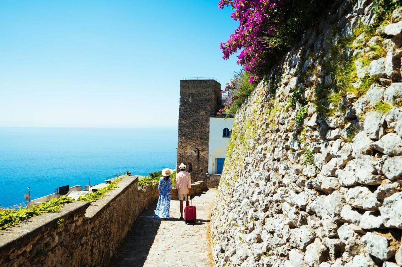 Sea View Villa In Ravello With Lemon Pergola, Gardens And Jacuzzi - Ideal For Elopements מראה חיצוני תמונה