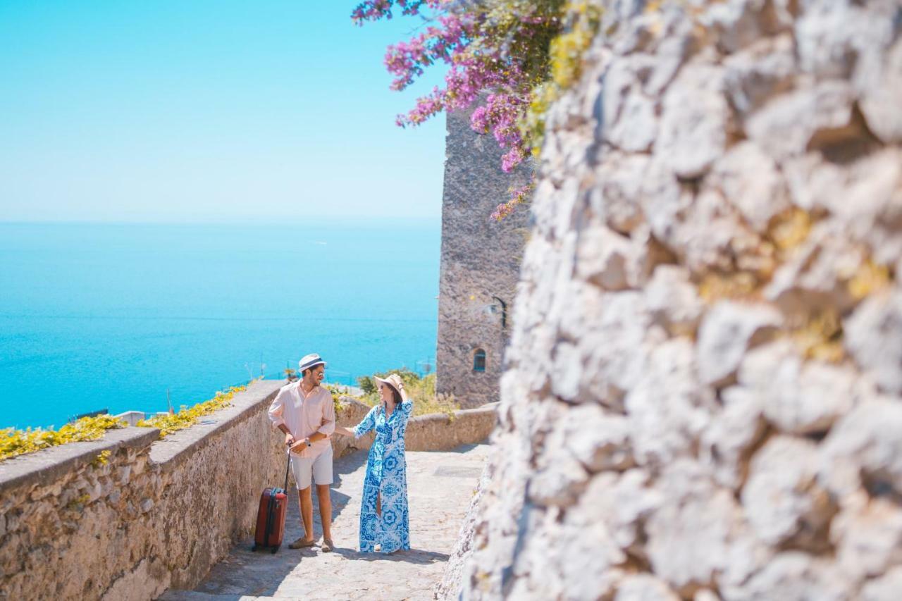 Sea View Villa In Ravello With Lemon Pergola, Gardens And Jacuzzi - Ideal For Elopements מראה חיצוני תמונה